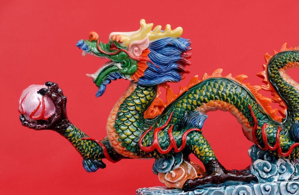 Statue eines Chinesischen Drachen