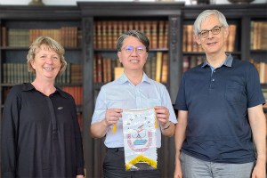 Prof. Dr. Barbara Darimont, Prof. Dr. Lü Bin-Han und Prof. Dr. Frank Rövekamp